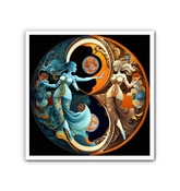 Vibrant fall colors on Autumn Equinox canvas art.